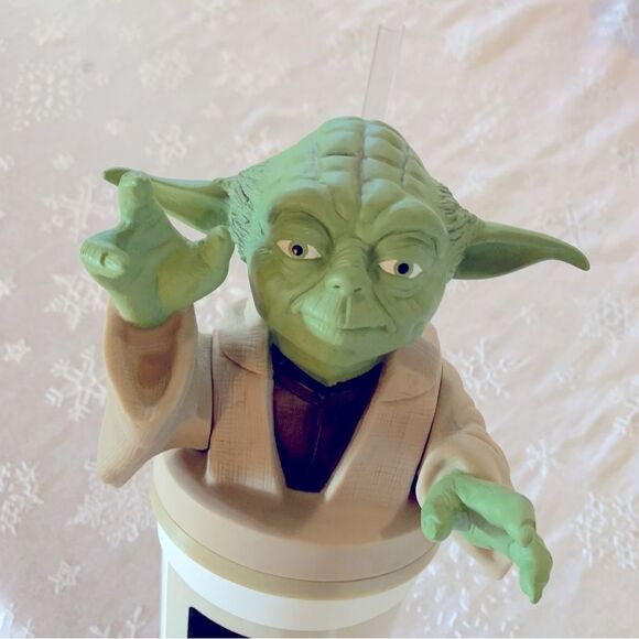 1999 Vintage Star Wars Yoda Travel Cup with Straw Excellent - Picture 3 of 6